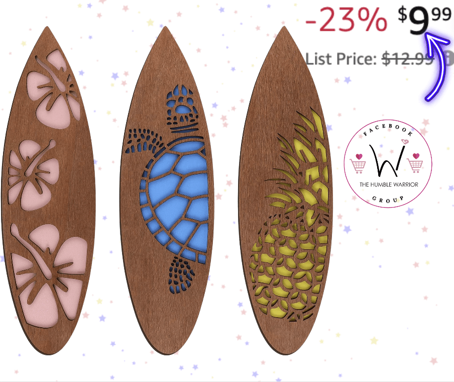 THREE Pack of Wooden Surfboards!